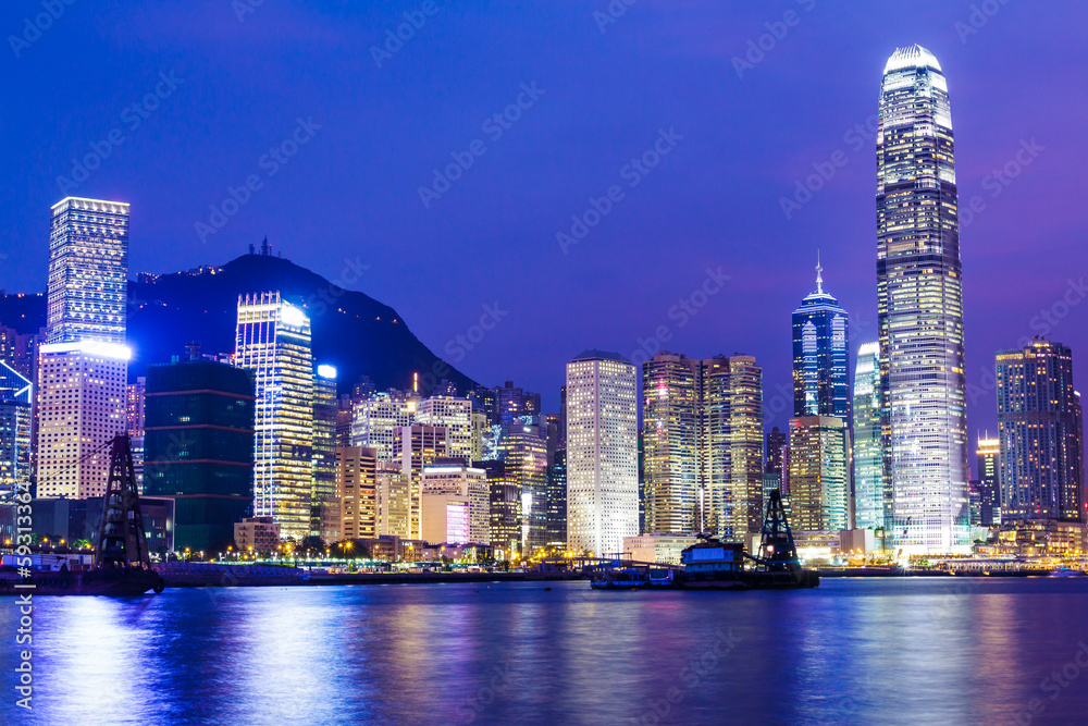 Fototapeta premium Hong Kong night