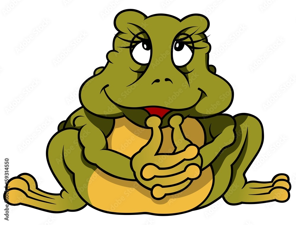 Obraz premium Sitting Frog Binky