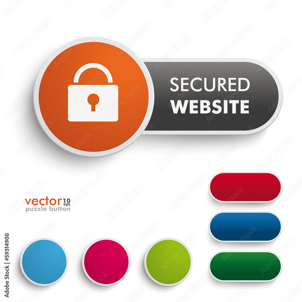 Secured Website Black Orange Secured Website Black Orange