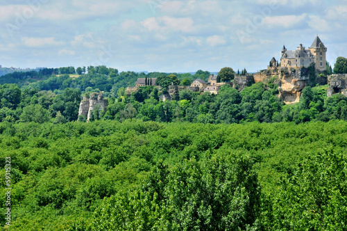 France, picturesque castle of Montfort in Vitrac photo