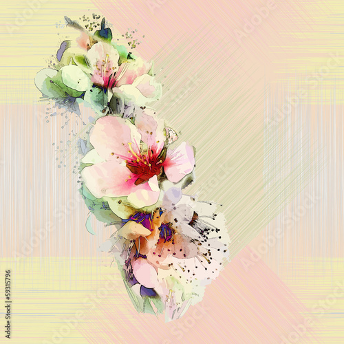 Floral seamless colorful pattern