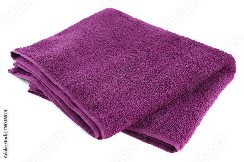 Colorful towel isolated on white