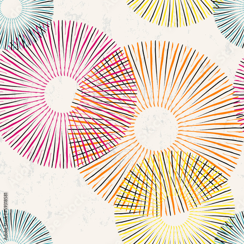seamless pattern background, with circles and strokes, grungy