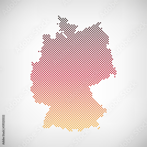 Karte Deutschland Flagge