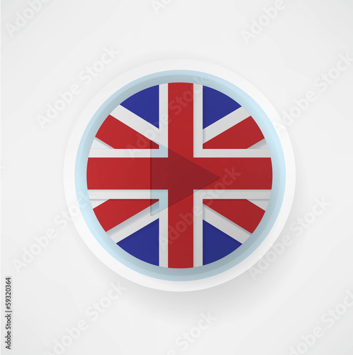 britain flag button