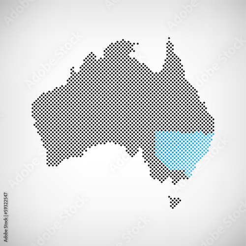 Australien Karte New South Wales