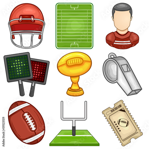 American Football icon - Sport - Illustration