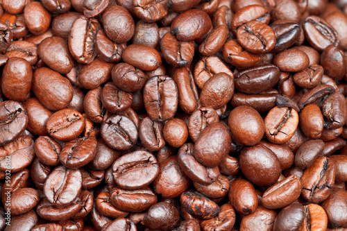 many light roasted coffee beans