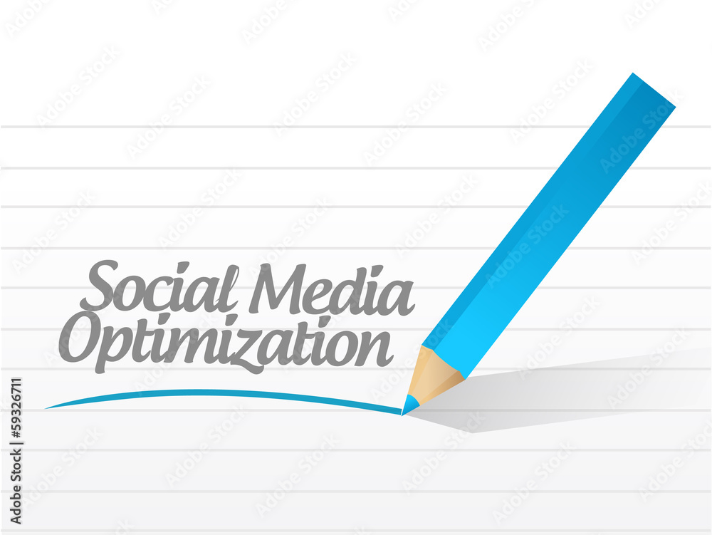 social media optimization message illustration social media optimization message illustration