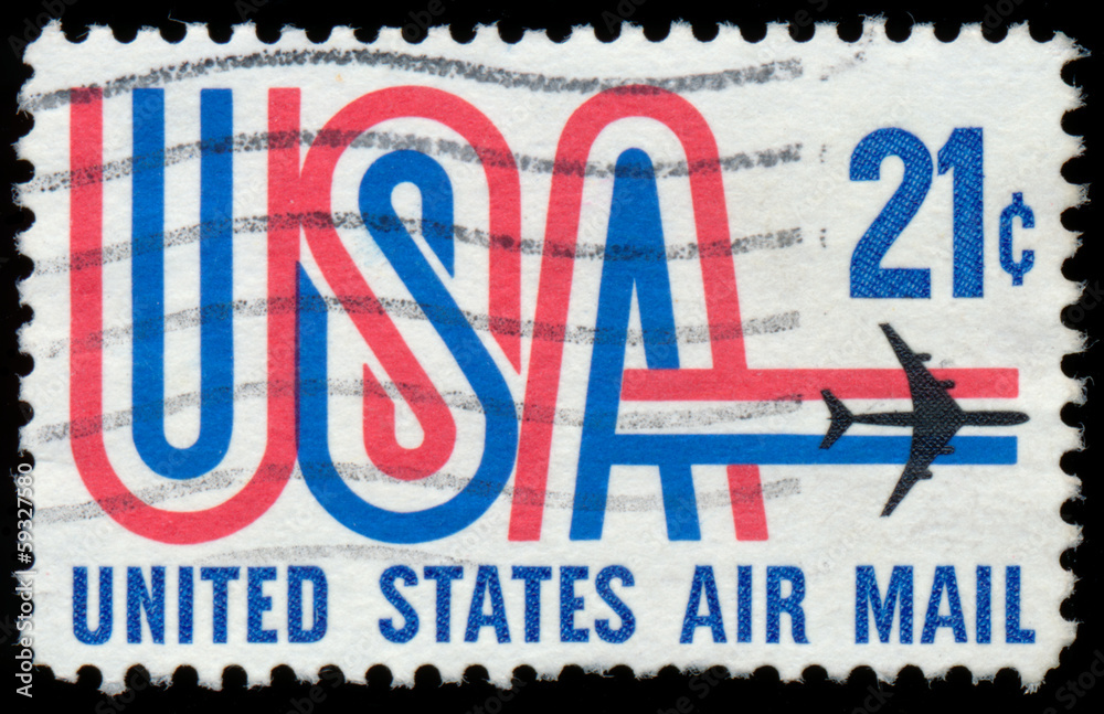 USA - CIRCA 1973: A stamp printed in the USA showing 21c, circa