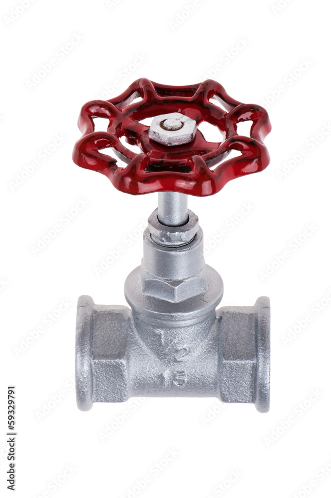 valve on white background