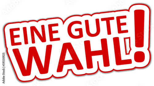 Gute Wahl Sticker  #131211-svg04