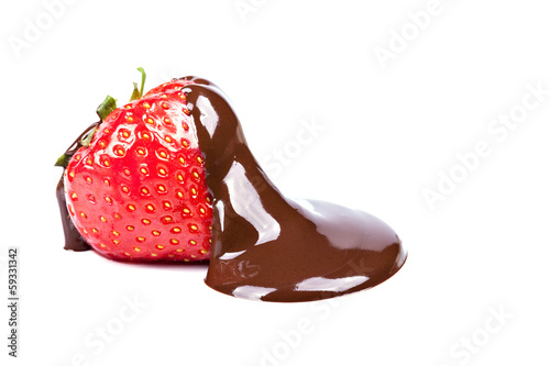 chocolate and strawberries - delicious dessert