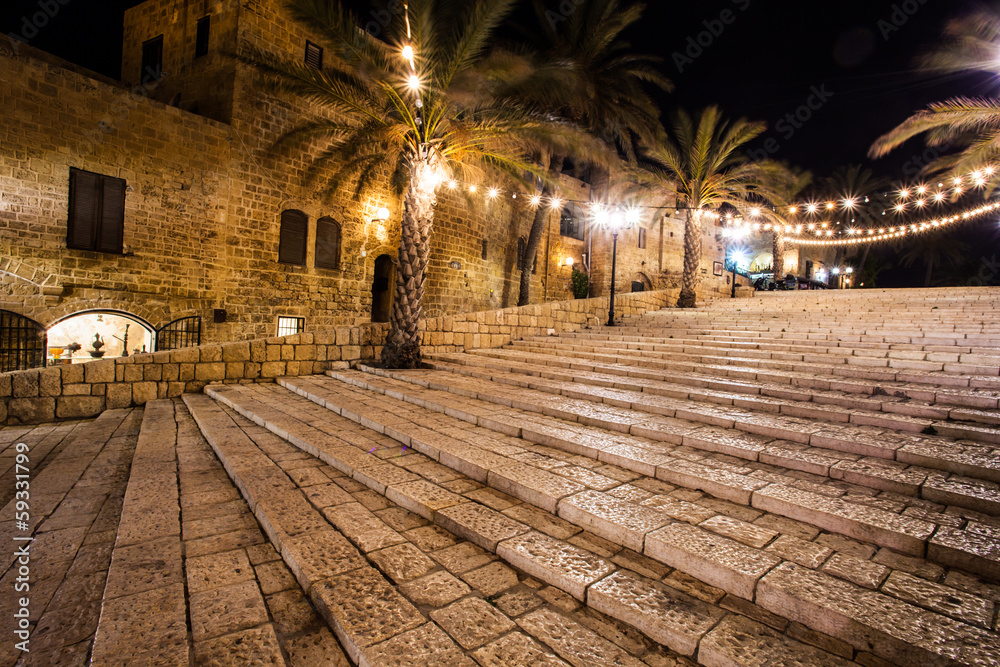 The old streets of Jaffa, Tel Aviv, Israel