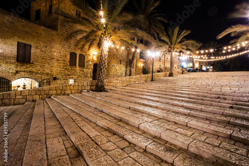 The old streets of Jaffa  Tel Aviv  Israel