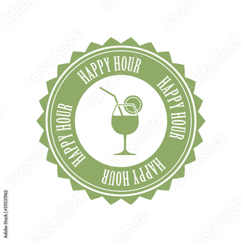 happy hour label