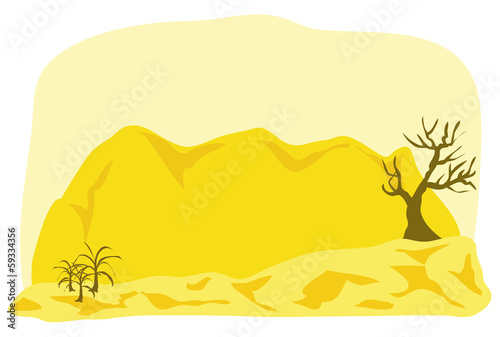 desert landscape vector