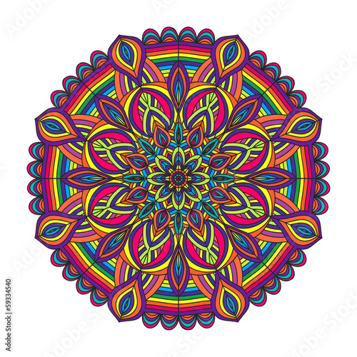color circular pattern - vector illustration