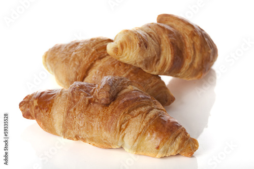 Delicious french croissants