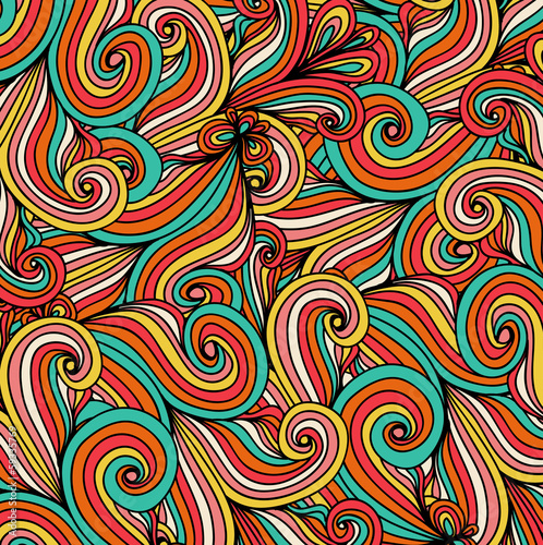 Abstract vector eps10 hand-drawn waves texture, wavy
