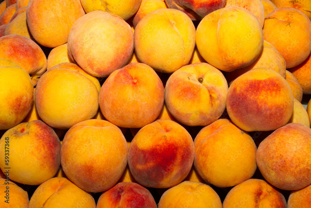 Delicious fresh juicy peaches Delicious fresh juicy peaches