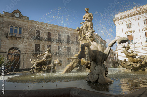 Murais de parede fontana di piazza archimede siracusa