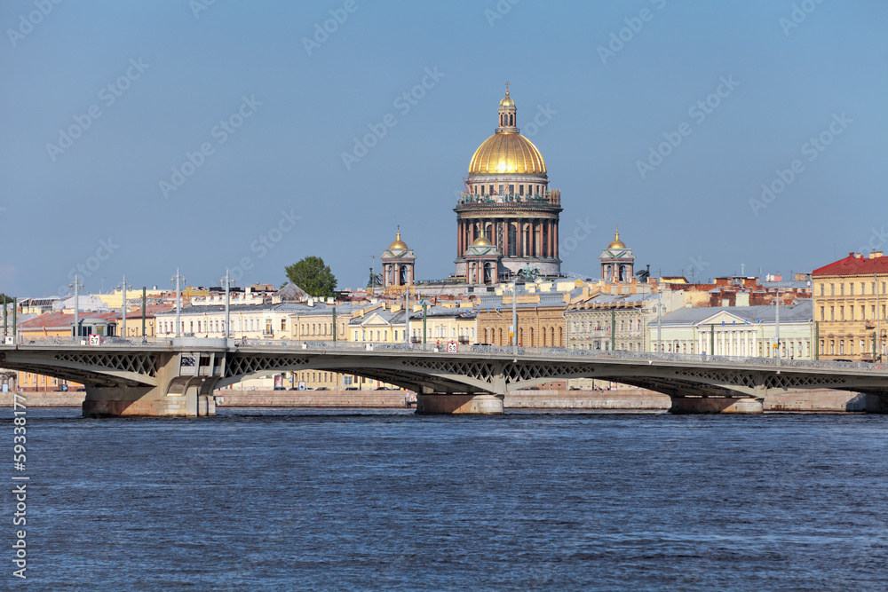 Blagoveshchensky Bridge, Saint Petersburg, Russia