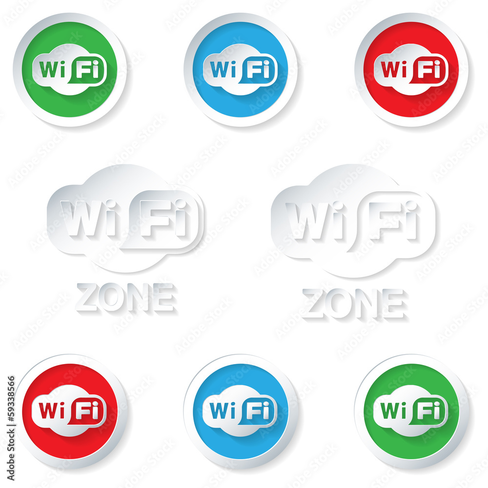 Set wifi icons Set wifi icons