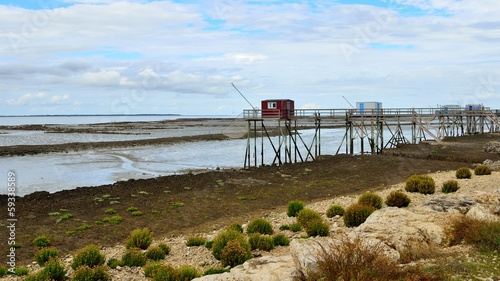 Carrelets on Ile Madame, Charente Maritime, France