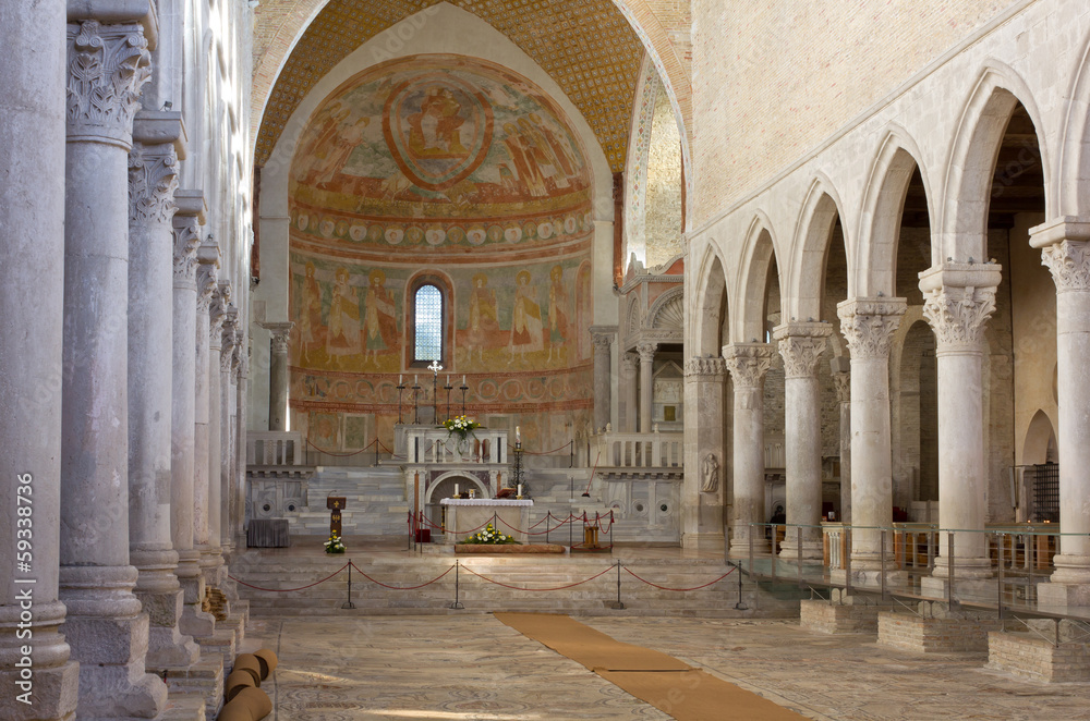 Interior of the Basilica of Aquileia, Italy