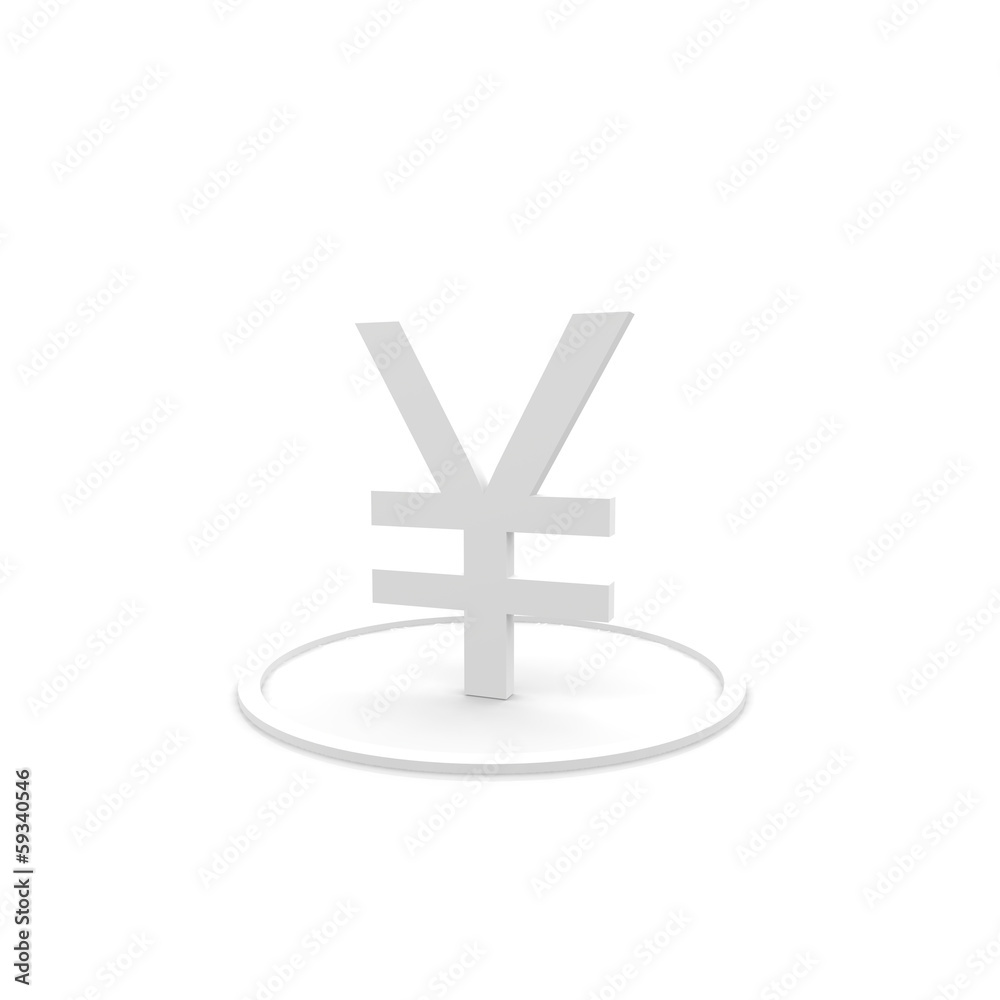 Obraz premium yen, japan, währung, geld, weiss,