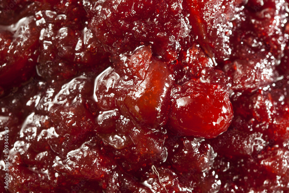 Red Homemade Cranberry Sauce Red Homemade Cranberry Sauce