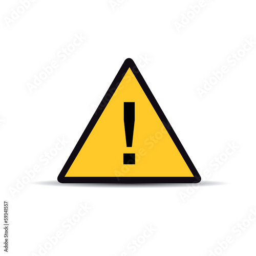 Danger warning sign
