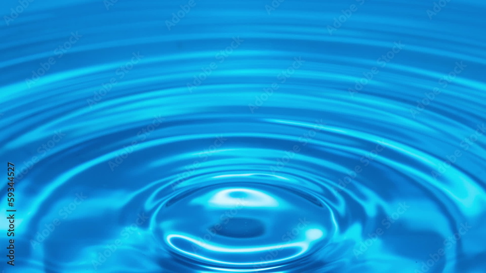 Clean water and water drops in time lapse Clean water and water drops in time lapse