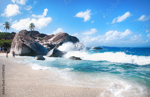 The baths landmark - Virgin Gorda / Caribbean