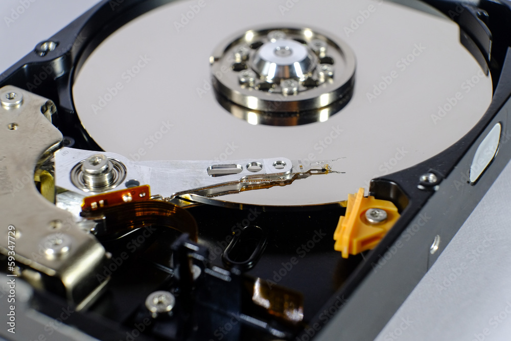 read and write head of a open harddisk drive read and write head of a open harddisk drive