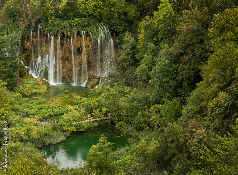Bigest waterfall in Plitvice National Park