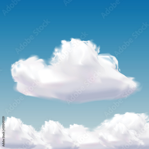 cloud on natural blue sky
