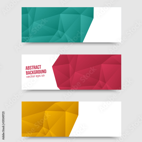 Vector abstract background. Origami geometric and Polygon
