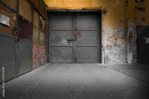 old industrial metal gate © fotopic