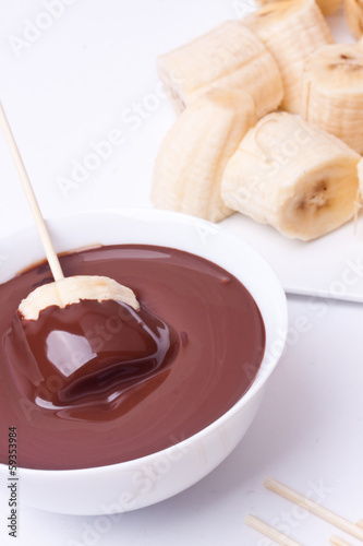 fondue with banana