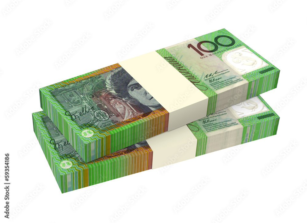 Australian dollar isolated on white background Australian dollar isolated on white background
