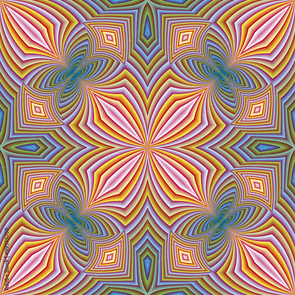 Modern Zen Pattern with spiritual symbols Modern Zen Pattern with spiritual symbols