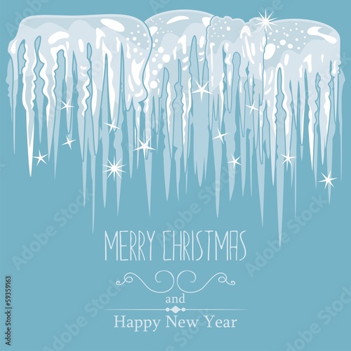 Icicles Seasonal Background