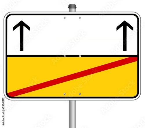 Schild Ortsende gelb  #131213-svg03