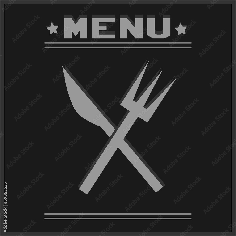 Grey Vector Restaurant Menu Grey Vector Restaurant Menu