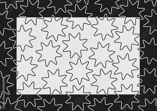 background, frame black and white