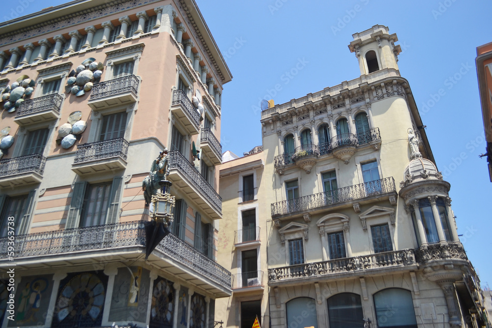 Street in center of Barcelona