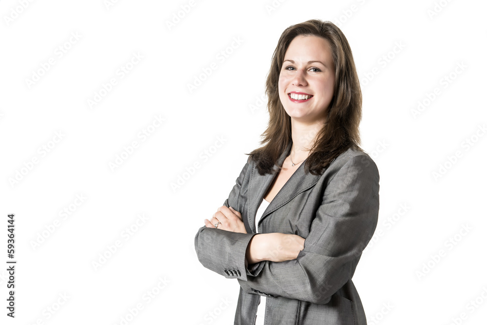 Laughing business woman