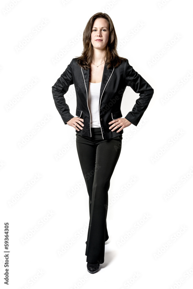 Standing confident business woman Standing confident business woman
